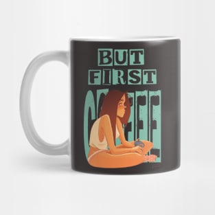 Bur First Coffee Green Variant Mug